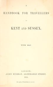 Cover of: A Handbook for Travellers in Kent and Sussex by John Murray (Firm)
