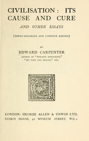Civilization by Edward Carpenter