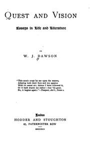 Quest and vision by William James Dawson