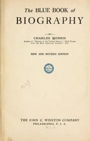 Cover of: The blue book of biography. by Morris, Charles