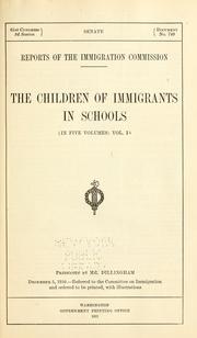 Cover of: Reports of the Immigration Commission. by United States. Immigration Commission (1907-1910)