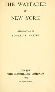 Cover of: The wayfarer in New York