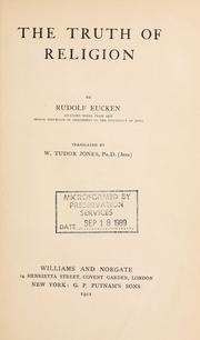 Cover of: The truth of religion.