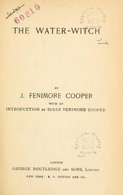 Cover of: The water-witch. by James Fenimore Cooper