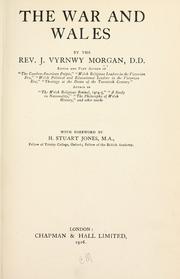 Cover of: The war and Wales
