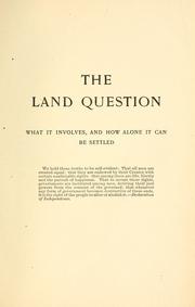 The land question by Henry George