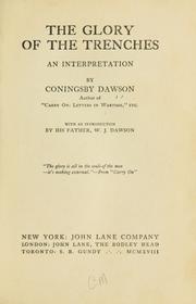Cover of: The glory of the trenches by Coningsby Dawson
