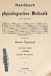 Cover of: Handbuch der physiologischen Methodik