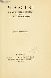 Cover of: Magic by Gilbert Keith Chesterton