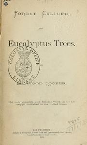 Cover of: Forest culture and eucalyptus trees