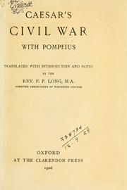 Cover of: Caesar's Civil war with Pompeius