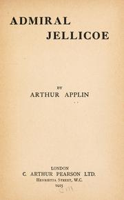Cover of: Admiral Jellicoe by Arthur Applin