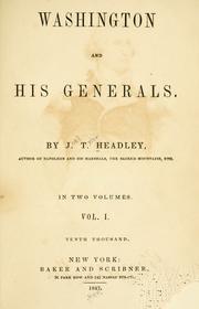 Cover of: Washington and his generals. by Joel Tyler Headley
