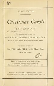 Cover of: Christmas carols, new and old by Henry Ramsden Bramley