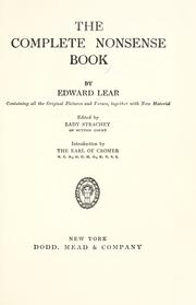 Cover of: The complete nonsense book by Edward Lear