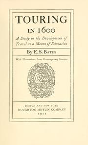 Cover of: Touring in 1600 by Bates, E. S.