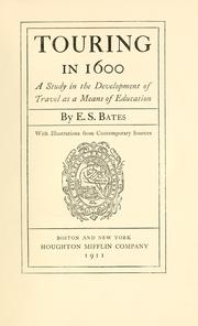 Cover of: Touring in 1600 by Bates, E. S., Bates, E. S.