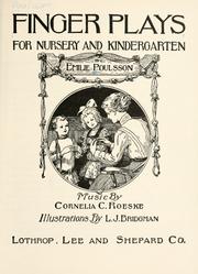 Cover of: Finger plays for nursery and kindergarten