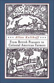 Cover of: From British Peasants to Colonial American Farmers