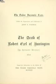 The death of Robert, Earl of Huntington by Anthony Munday