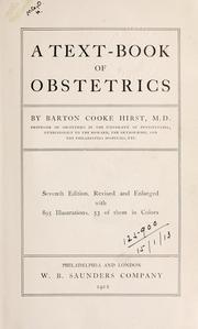 Cover of: A text-book of obstetrics.