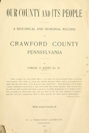 Cover of: Our County and its People. by Samuel P. Bates