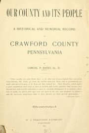 Cover of: Our County and its People. by Samuel P. Bates, Samuel P. Bates