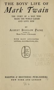 Cover of: The boys' life of Mark Twain by Albert Bigelow Paine