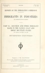 Cover of: Reports of the Immigration Commission. by United States. Immigration Commission (1907-1910)