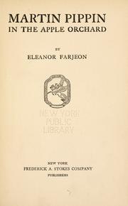Cover of: Martin Pippin in the apple orchard by Eleanor Farjeon