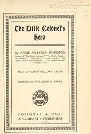 Cover of: The little colonel's hero by Annie F. Johnston