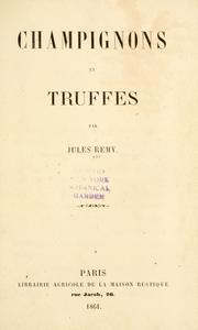 Cover of: Champignons et truffes