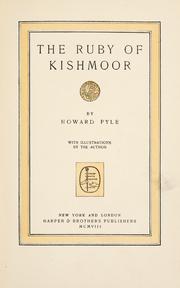 Cover of: The ruby of Kishmoor by Howard Pyle