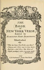 Cover of: book of New York verse.