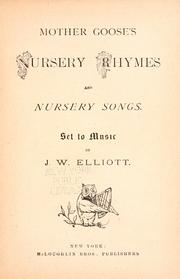 Cover of: Mother Goose's nursery rhymes and nursery songs