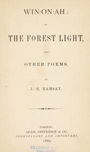 Cover of: Win-on-ah: or, The forest light.