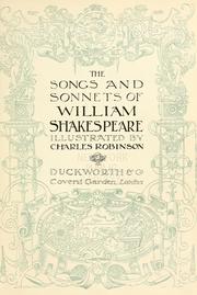 Cover of: The songs and sonnets