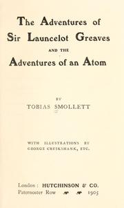 Cover of: The adventures of Sir Launcelot Greaves by Tobias Smollett
