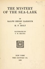Cover of: The mystery of the Sea-lark