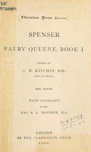 Cover of: Faery queene, book 1 by Edmund Spenser