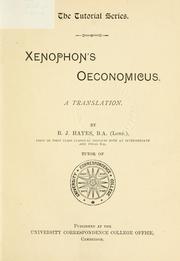 Cover of: Oeconomicus by Xenophon