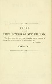 Cover of: The life of Thomas Hooker. by Edward W. Hooker, Edward W. Hooker