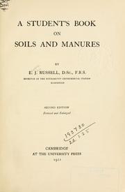 Cover of: A student's book on soils and manures. by Edward J. Russell