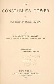 Cover of: The constable's tower: or, The times of Magna Charta