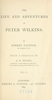 The life and adventures of Peter Wilkins by Robert Paltock