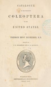 Catalogue of the described Coleoptera of the United States