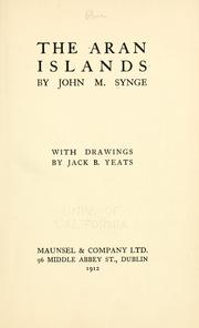 Cover of: The Aran Islands by J. M. Synge