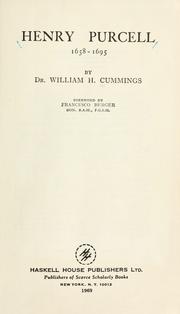 Cover of: Purcell by William Hayman Cummings