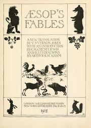 Cover of: Aesop's fables.