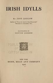 Cover of: Irish idylls. by Jane Barlow